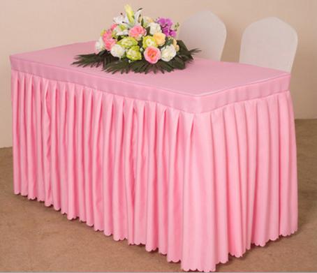 Table Skirting(150*45+75cm)-Pink