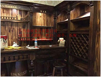 Red wine shelf