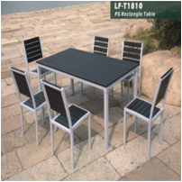 Park tables and chairs