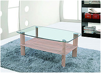Glass coffee table