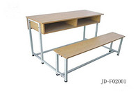 Double desk and chair