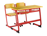 Children's double desk and chair