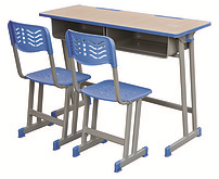Double children's desks and chairs