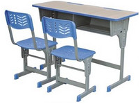 Double desk and chair