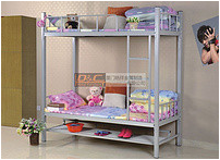 Double iron bed