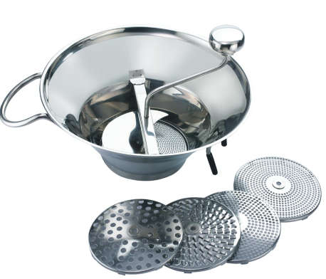 MCQ Series-S/S Food Mill/Grinder W/ 5 mesh 