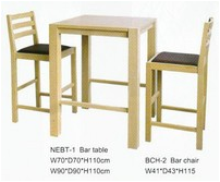 NEBT-1 bar table BCH-2 bar chair