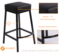 Modern black original iron chair
