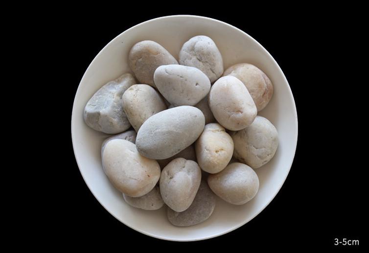 White Pebbles,Diameter 30-50mm