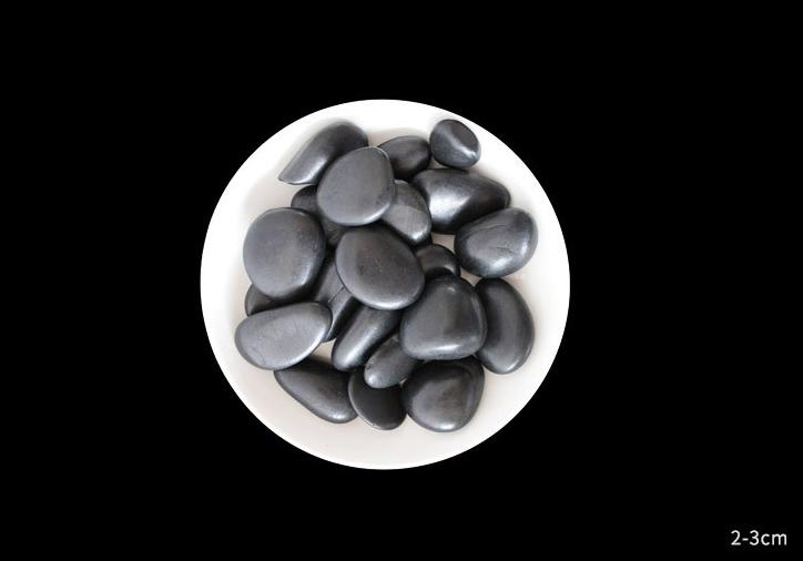 High Gloss Black Pebbles,Diameter 20-30mm