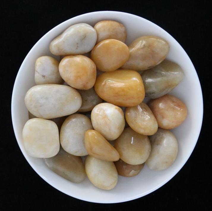 High Gloss Yellow Pebble,Diameter 20-30mm