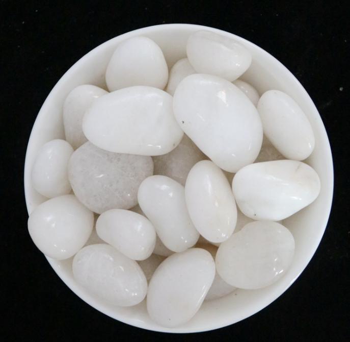 High Gloss White Pebble,Diameter 10-20mm
