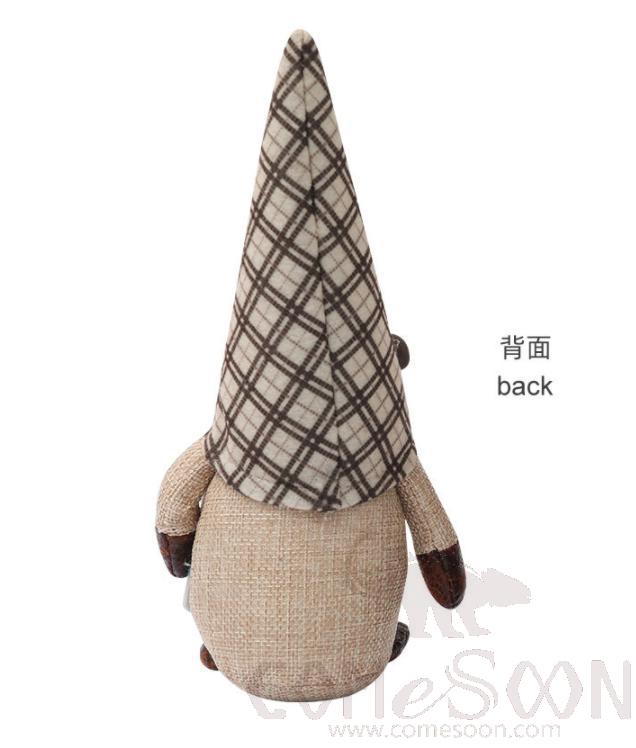 Faceless Doll-Plaid hat