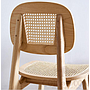 Rattan solid wood dining chair-43*40*81cm