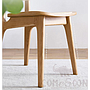 Rattan solid wood dining chair-43*40*81cm