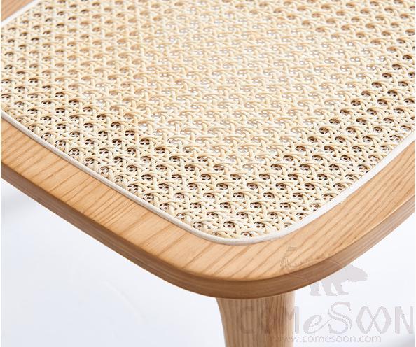 Rattan solid wood dining chair-43*40*81cm