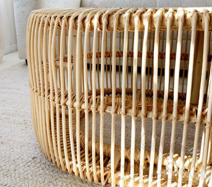 Bamboo rattan coffee table-110*60*43cm