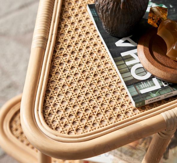 Bamboo and rattan side table-48*48*52cm