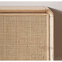 Rattan woven solid wood TV cabinet-220*40*60cm