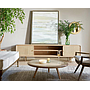 Rattan woven solid wood TV cabinet-220*40*60cm
