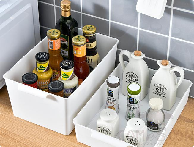 Storage Tray White-L30.5*W20*H12 CM