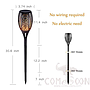 Sloar Flame Stake Light-78 cm