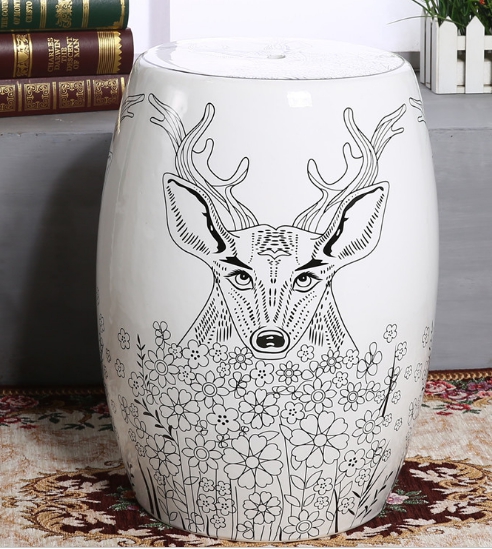 Ceramic stool