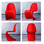 Plastic back chair-57.5*50*85cm
