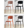 Plastic back chair-45*43*81cm