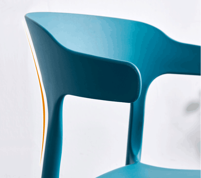 Plastic back chair-48*43*76cm