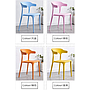 Plastic back chair-48*43*76cm