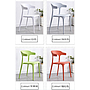 Plastic back chair-48*43*76cm