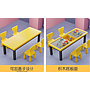 Solid wood children's building table-120*50cm