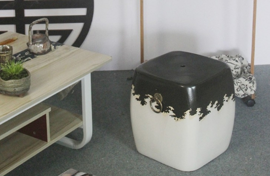 Ceramic stool