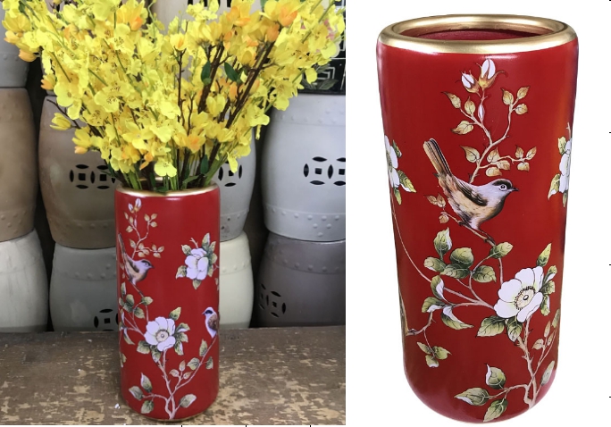 Ceramic flower bottle