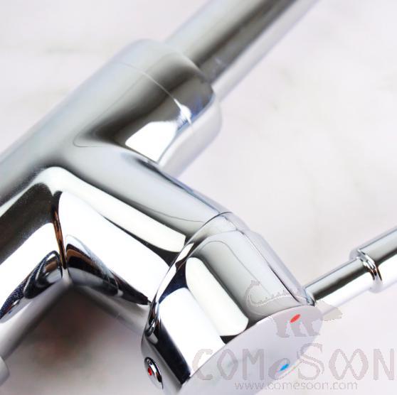 Pull Type Kitchen Faucet-Brass