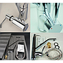 Two In One Kitchen Faucet-Brass