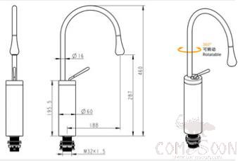 Kitchen Faucet-Brass