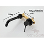 Concealed Wall Basin Faucet-Brass