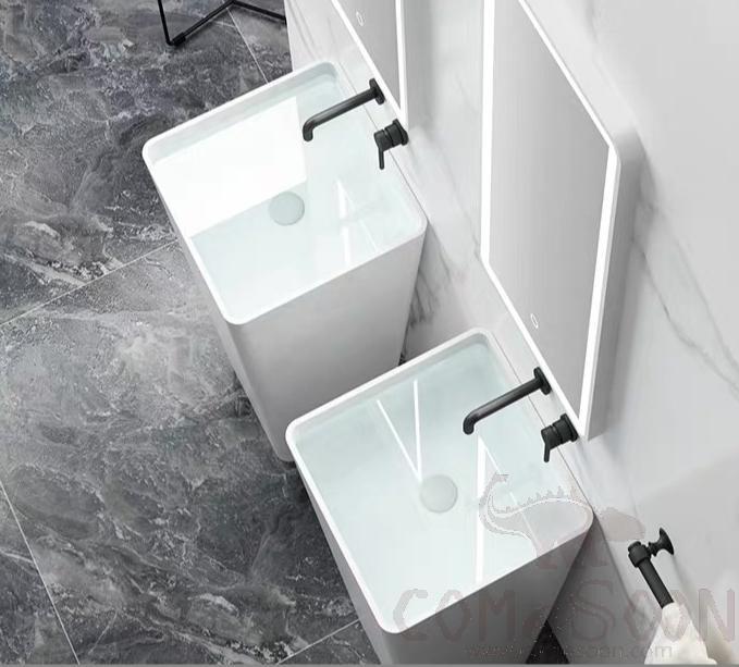 Concealed Wall Basin Faucet-Brass