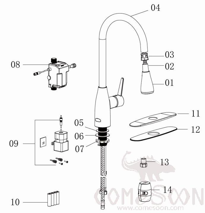 Auto Sensor Faucet - Brass