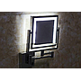 Led Makeup Mirror-Plug / Double-Sided Mirror / Inductive Switch - Brushed finish - 8 inch (20cm) Single - Copper + SUS304