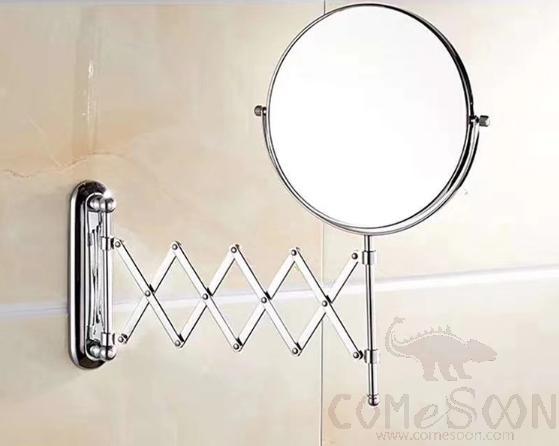 Makeup Mirror-W/O Led / 8-Inch Double-Sided Mirror - Silver - 8 inch (20cm) Single - Copper + SUS304 + zinc alloy