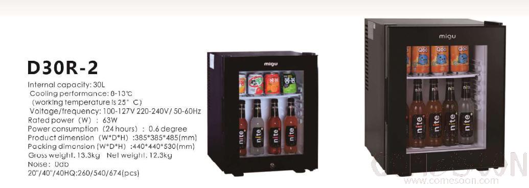 30L Glass Door  Minibar-D30R-2 new door