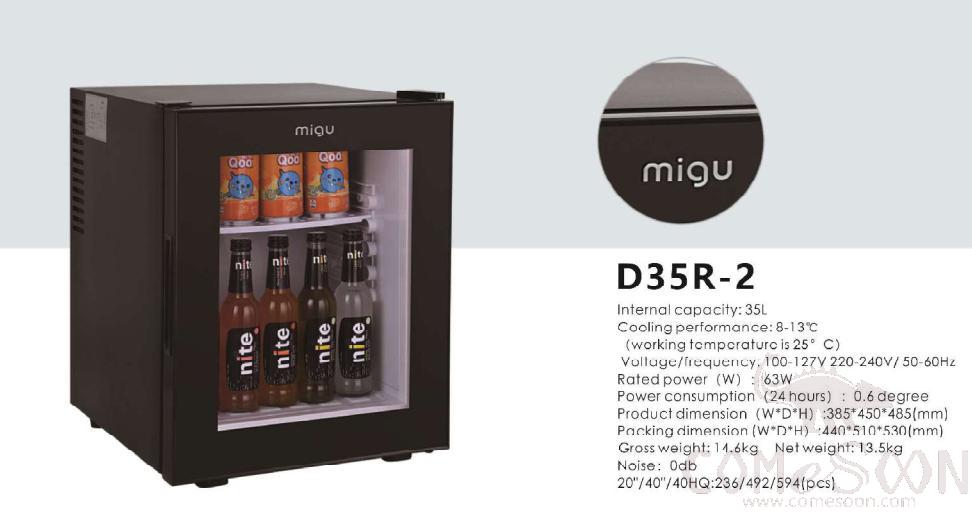 35L Glass Door  Minibar-D35R-2 old door