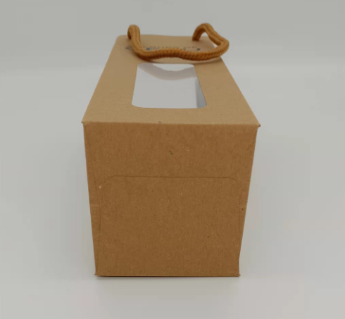 Kraft Wine Carry Bag W/LOGO 750ml