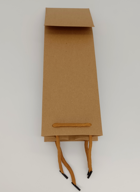 Kraft Wine Carry Bag W/LOGO 750ml