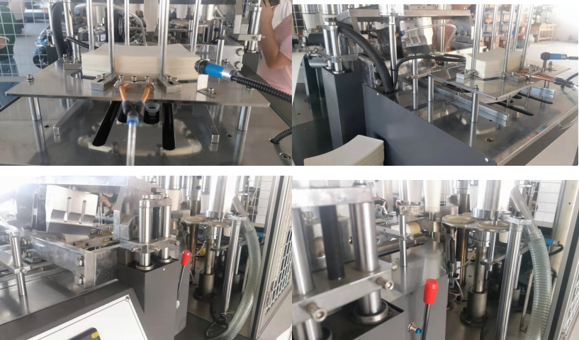 Medium speed paper cup machine, 75-95 PCS / min, Customizable paper cup specification range 3-12oz (single specification), 380V 50Hz / 220V 50Hz, 6KW