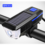 Bicycle Light, With horn and power display, Solar charging+USB charging