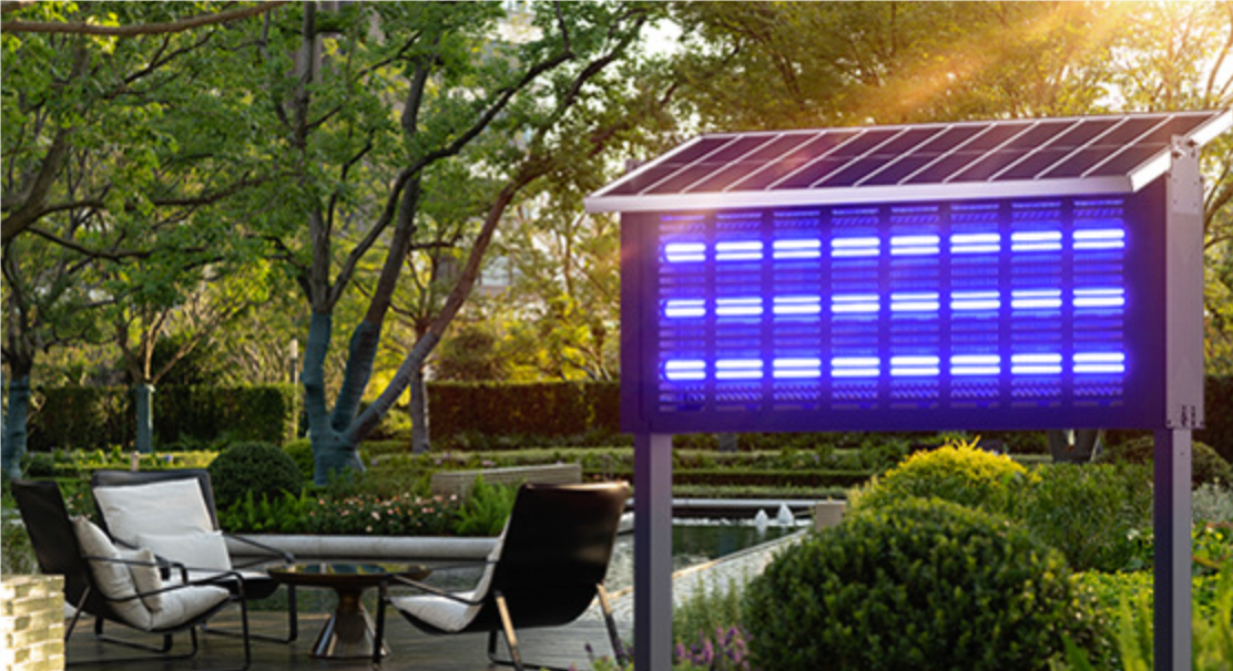 Outdoor Solar Mosquito Light，L50*W18*H86cm